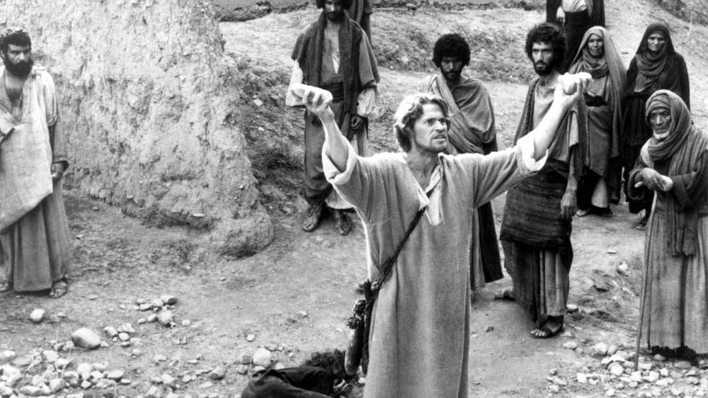 Willem Dafoe als Jesus, in einer Szene aus dem Film "Die letzte Versuchung Christi" 