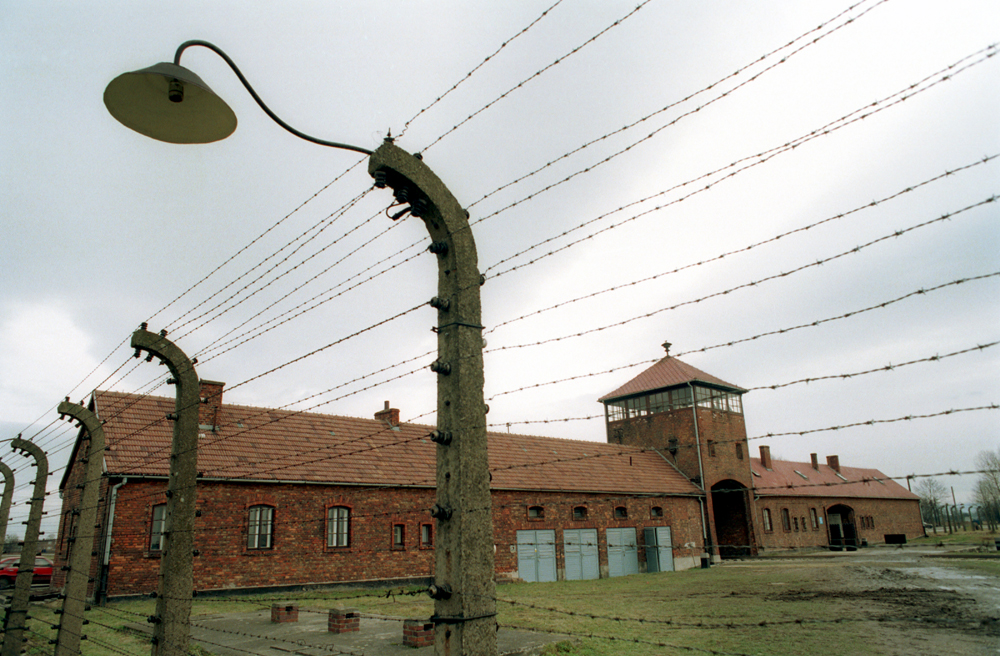 Blick auf das ehemalige Konzentrationslager Auschwitz