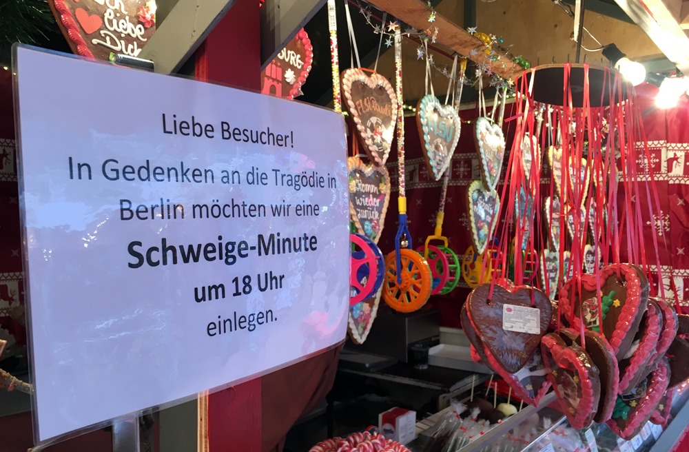 Auf dem Weihnachtsmarkt in Hamburg-Ottensen wird es eine Schweigeminute geben