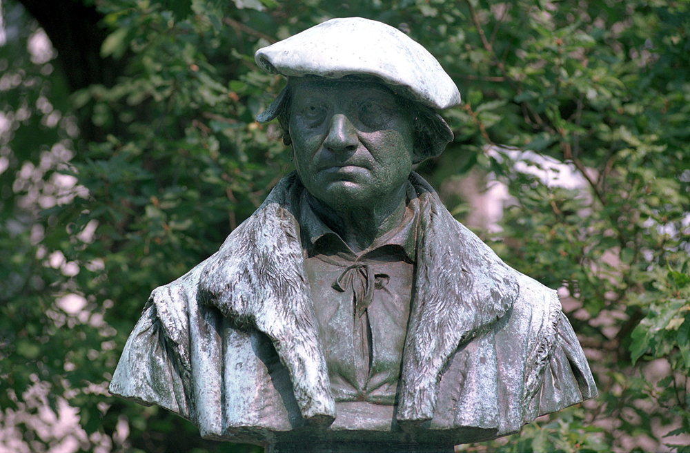 Denkmal des Reformators Johannes Bugenhagen in Wittenberg