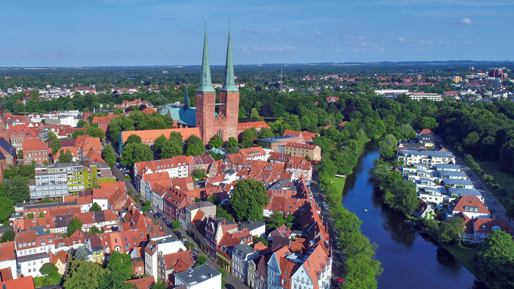 Der Lübecker Dom von oben