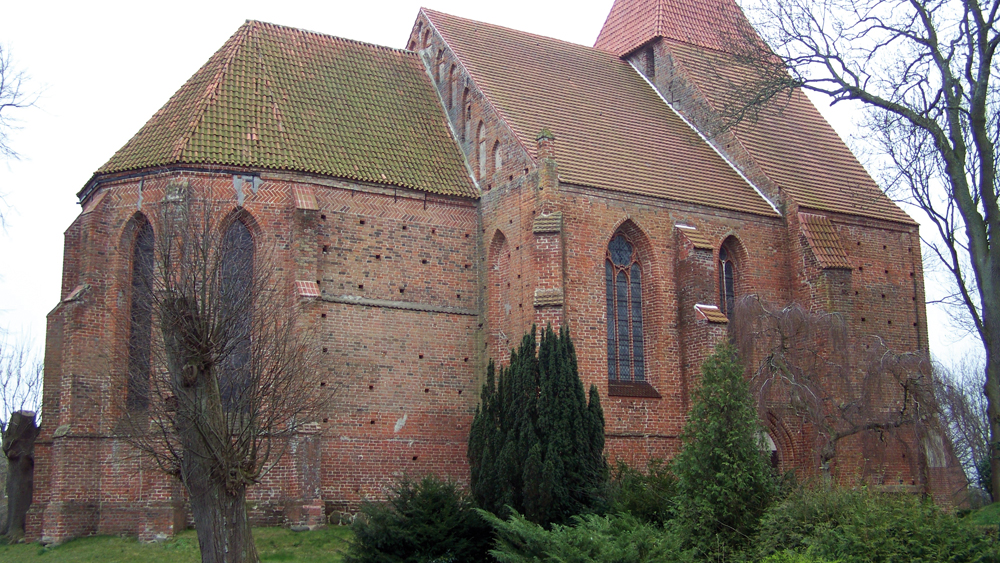 Die Dorfkirche von Groß Mohrdorf bei Stralsund