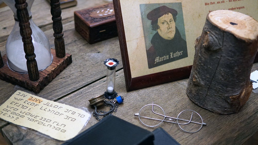 Der Schreibtisch Martin Luthers im Escape-Room