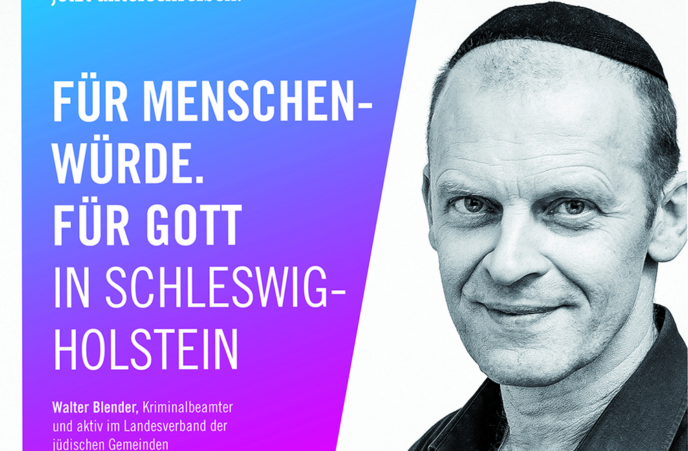 Motiv der Plakatkampagne der Initiative zum Gottesbezug