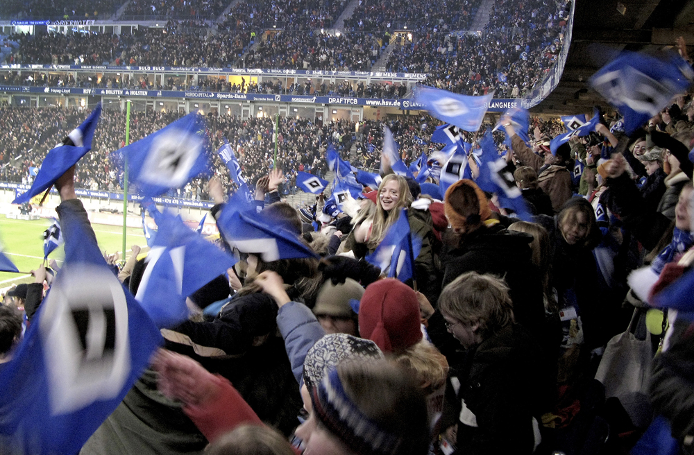 HSV-Fans in ihrem Element