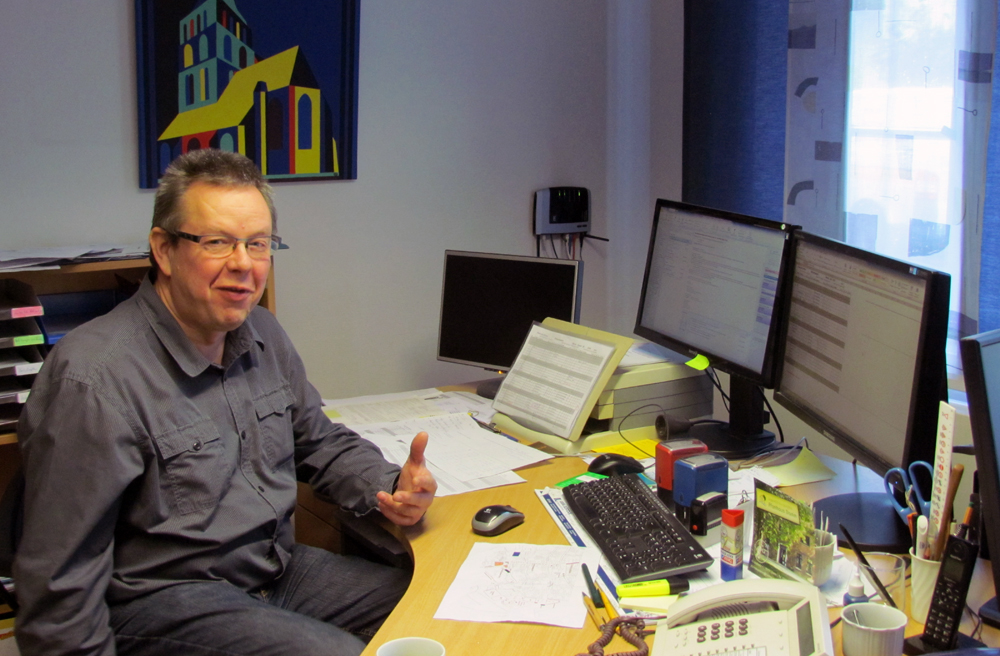 Diakon Mathias Thoms leitet das „Haus der Kirche“ in Güstrow