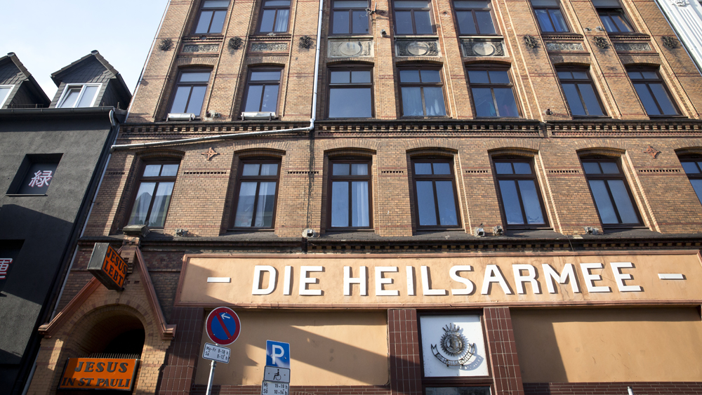 Das sanierungsbedürftige Gebäude der Heilsarmee