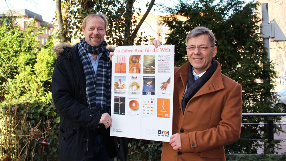 Diakonie-Chef Heiko Naß (li.) und Brot-für-die-Welt-Referent Torsten Nolte
