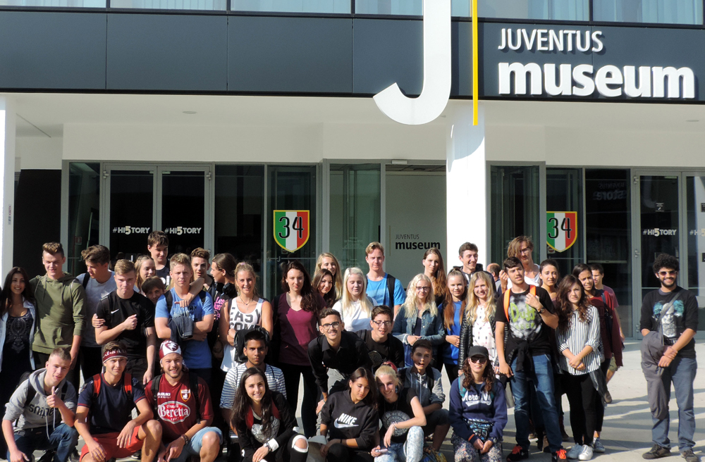 Auch das Museum des Fußballclubs Juventus Turin besuchte die Gruppe