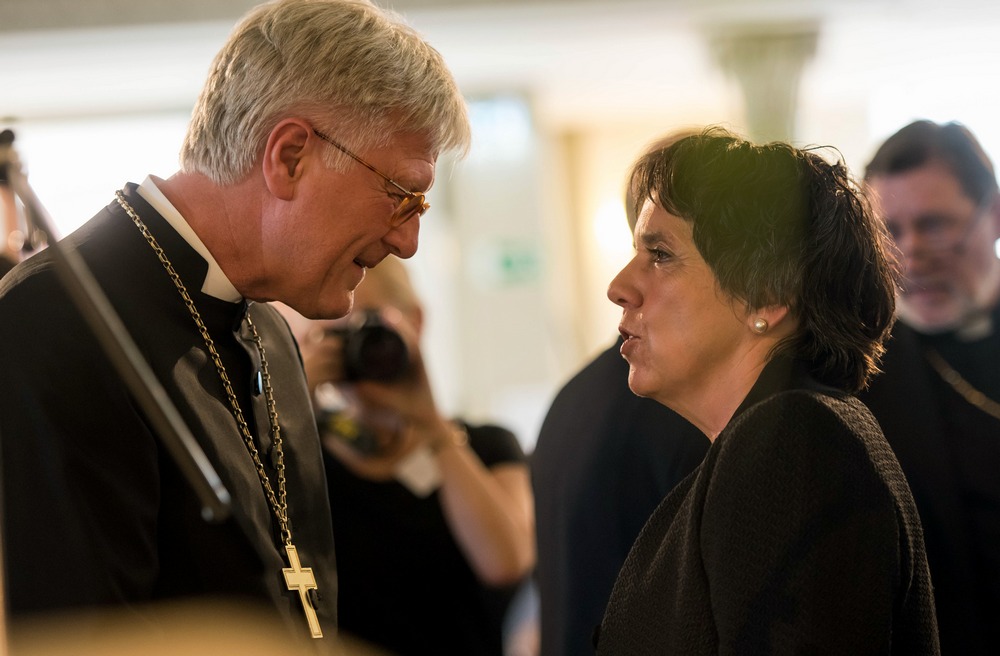 Der EKD-Ratsvorsitzende Bedford-Strohm und die Luther-Botschafterin Käßmann sind zufrieden mit dem Beginn des Reformationsjubiläums