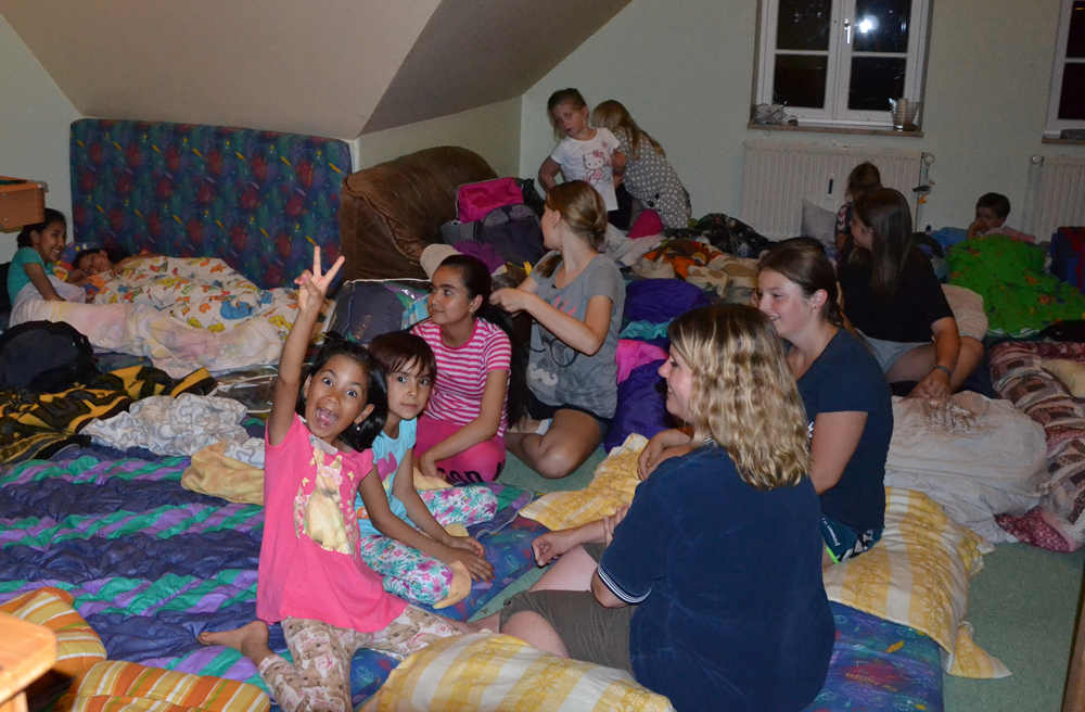 Bei der Kinderkirchennacht in Arnis-Rabenkirchen hatten die jungen Teilnehmer viel Spaß