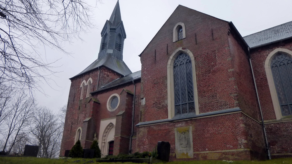 Die St. Nikolai-Kirche in Kotzenbüll auf der Halbinsel Eiderstedt