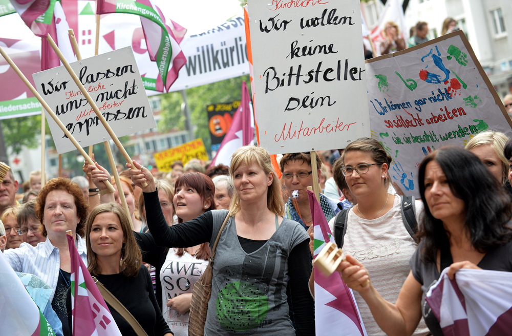 Mehr als 800 Kita-Erzieherinnen demonstrierten in Hannover