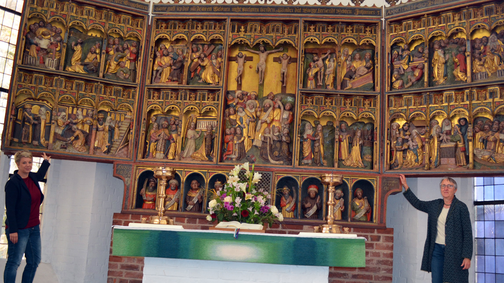 Der Klappaltar von St. Nikolai ist in Mitleidenschaft gezogen