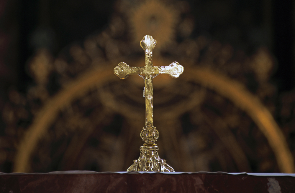Rückseite eines Kreuzes, Christentum