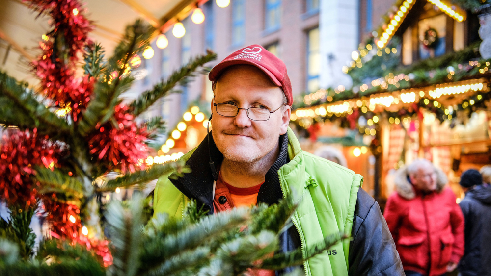 Marcus Rudolph gehört zu den regelmäßigen Besuchern der Weihnachtsstube