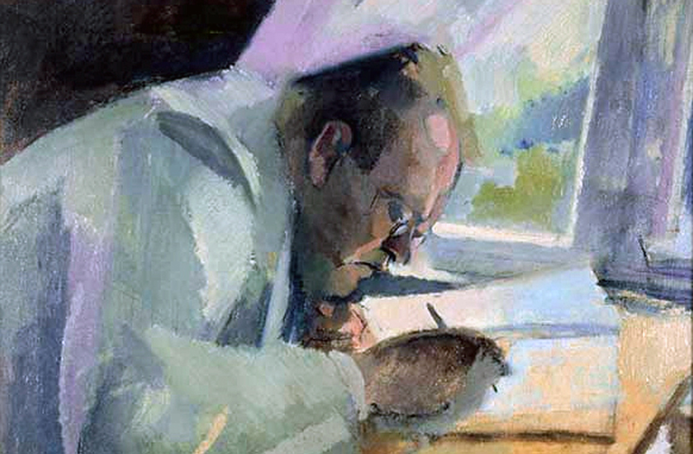 Der Komponist Max Reger, in einem Gemälde von Franz Nölken aus dem Jahr 1913
