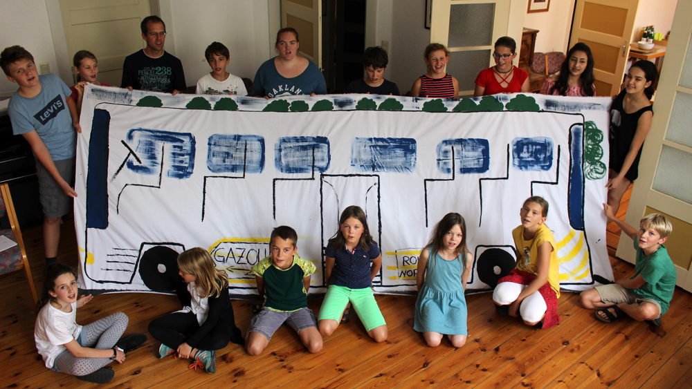 Image - Kinder setzen Kampf der Schwarzen in Szene