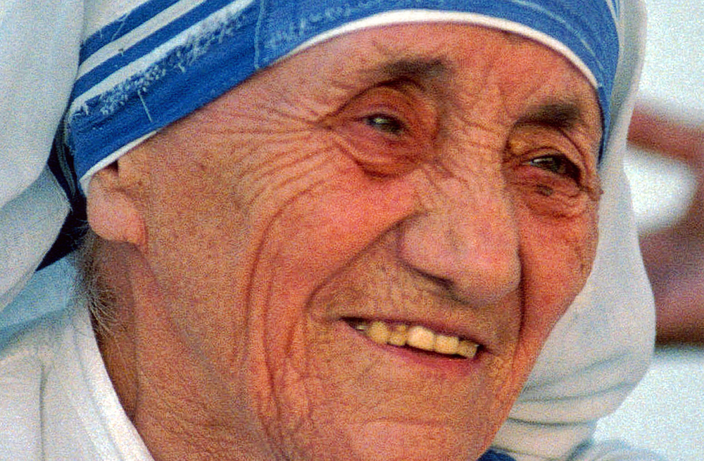 Mutter Teresa starb im September 1997. Das Foto zeigt im Jahr 1996