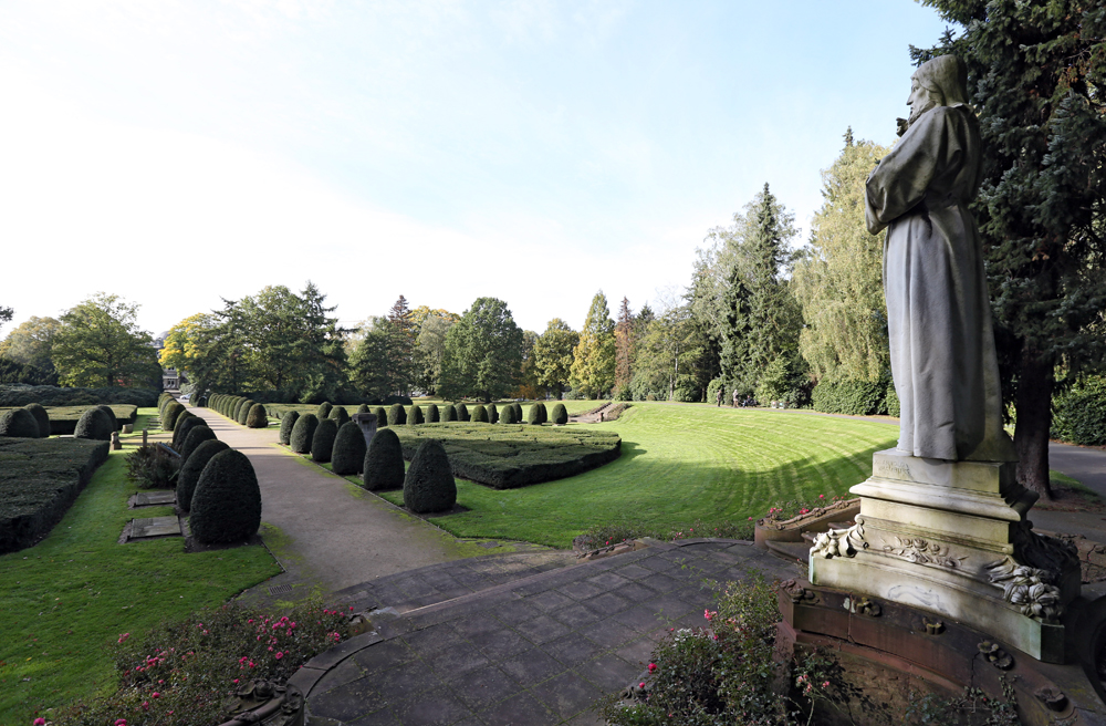 Blick auf den Ohlsdorfer Friedhof