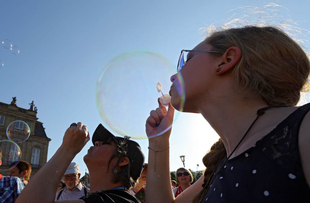 „Hoffnung haben wir“ heißt das Motto des Kirchentags – und die sollte nicht wie eine Seifenblase zerplatzen