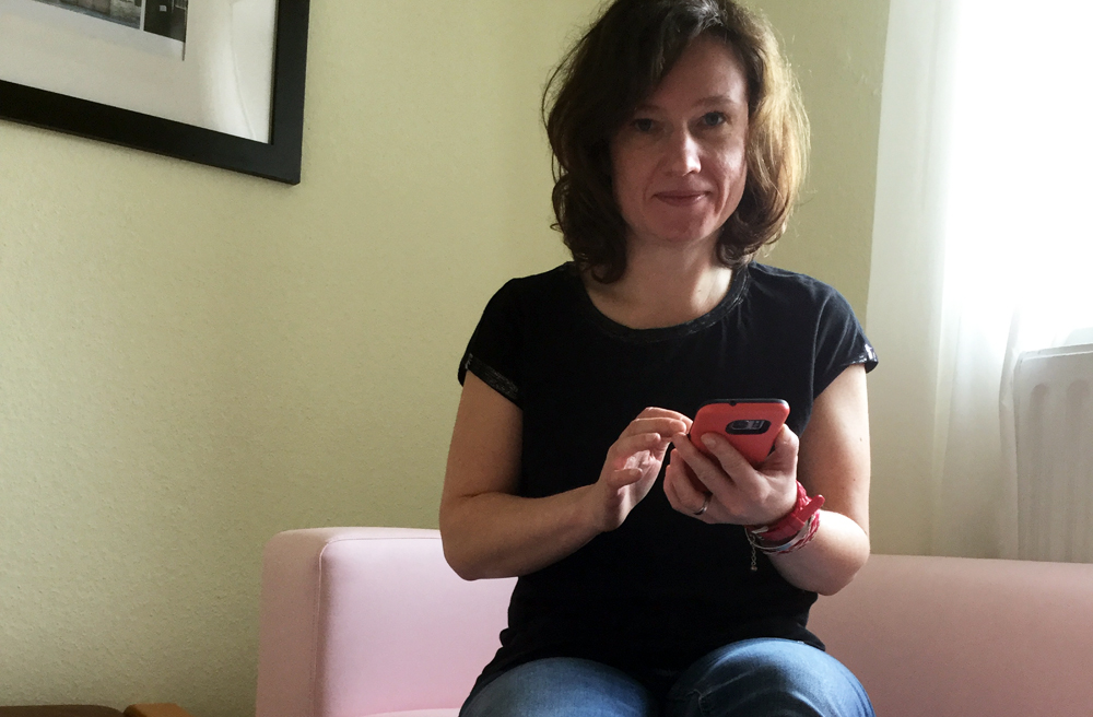 Carola Scherf nutzt die sozialen Medien intensiv