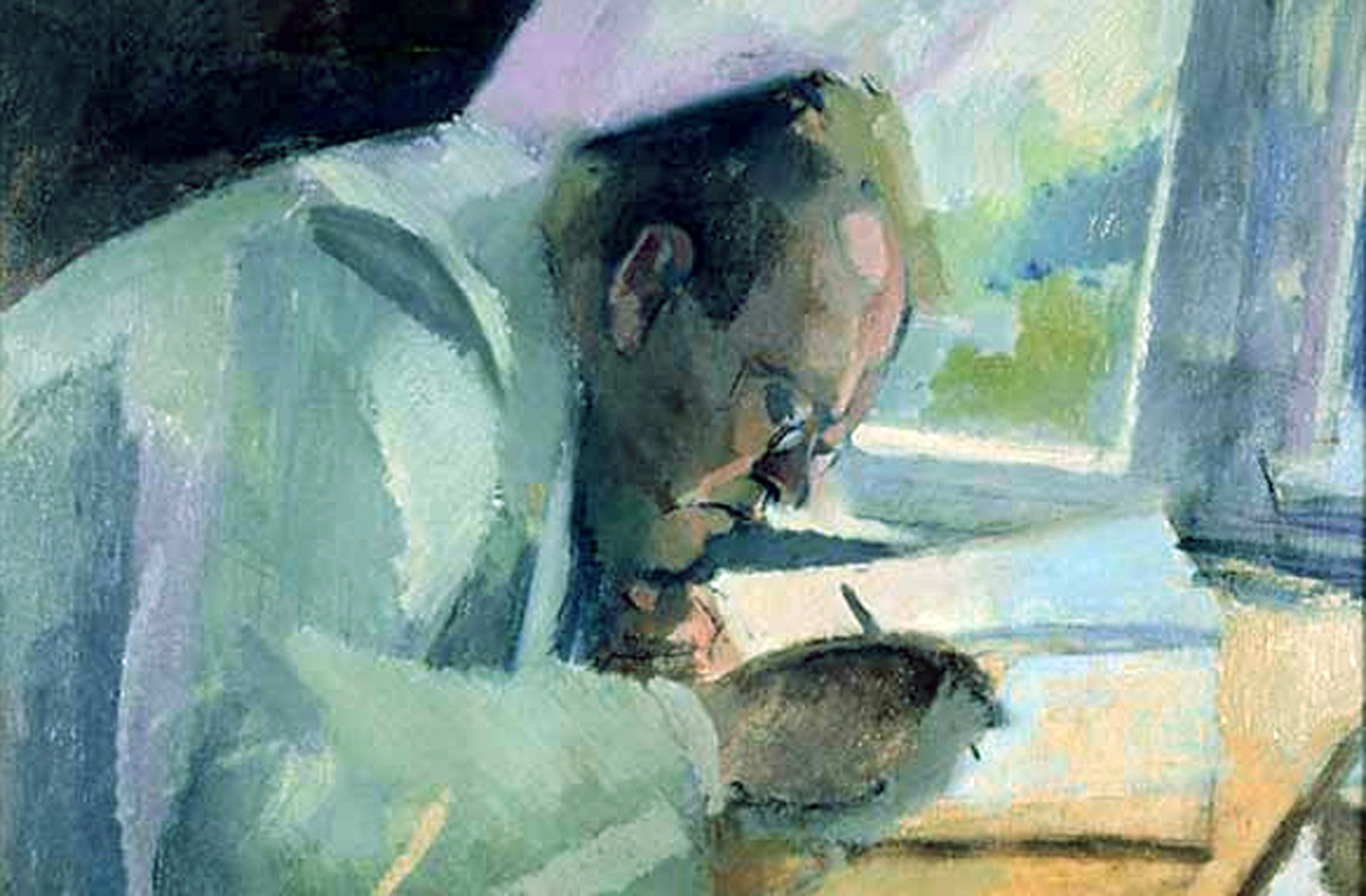Max Reger in einem Porträt von Franz Nölken