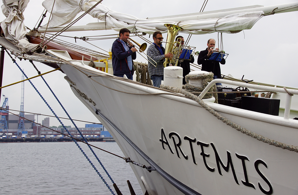 Bei einer Schnuppertour ging es auf dem Nordkirchen-Schiff musikalisch zu