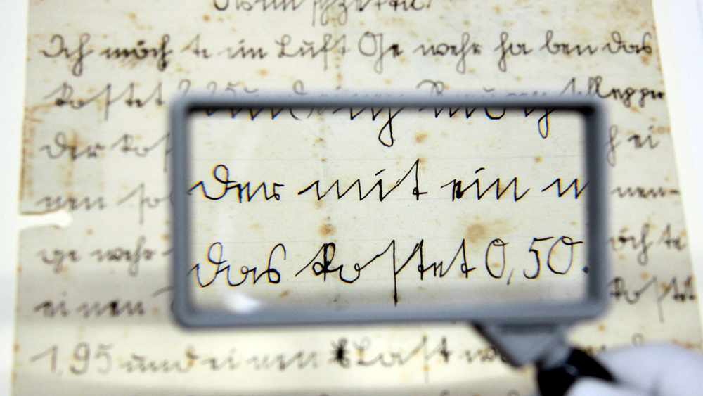 Ein historisches Dokument in Sütterlinschrift