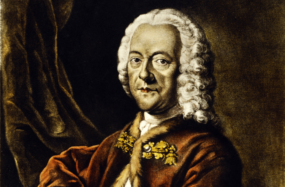 Georg Philipp Telemann in einem Gemälde von Ludwig Michael Schneider (1750)