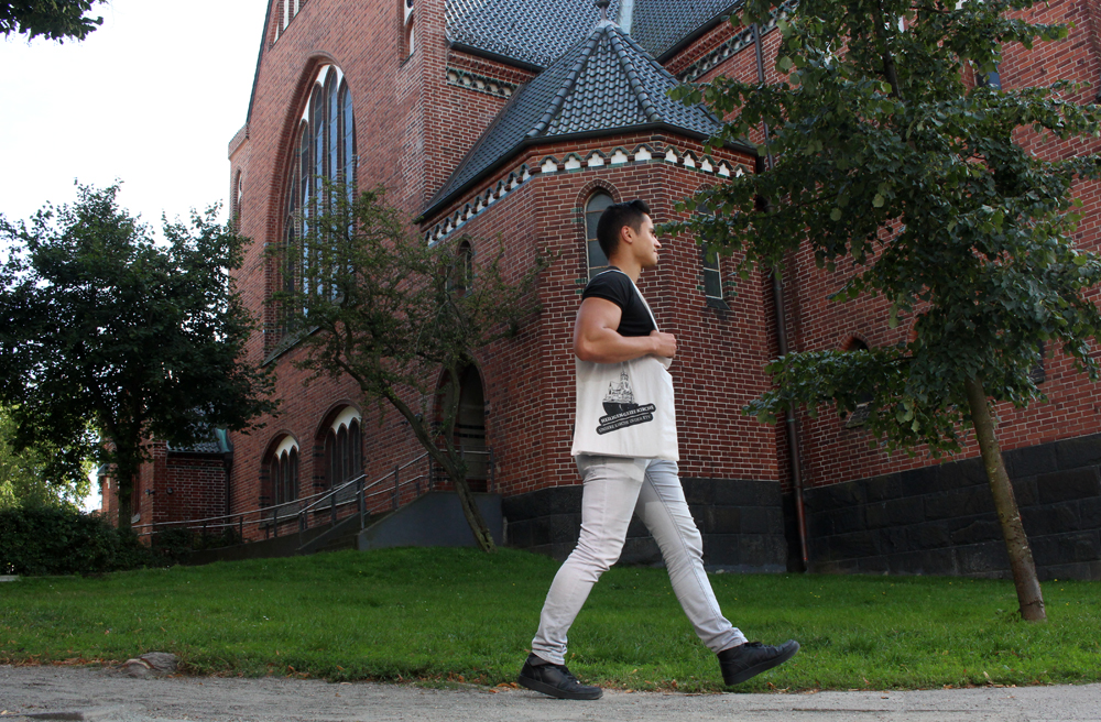 Mit diesem Beutel lassen sich die Arbeiten am Turm unterstützen