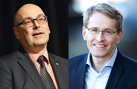 Ministerpräsident Torsten Albig (SPD) und Herausforderer Daniel Günther (CDU) stellen sich in Schleswig-Holstein der Landtagswahl.