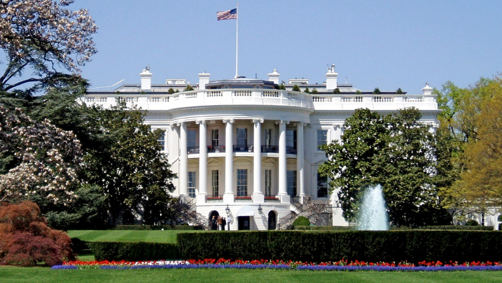 Außenansicht des Weißen Hauses in Washngton