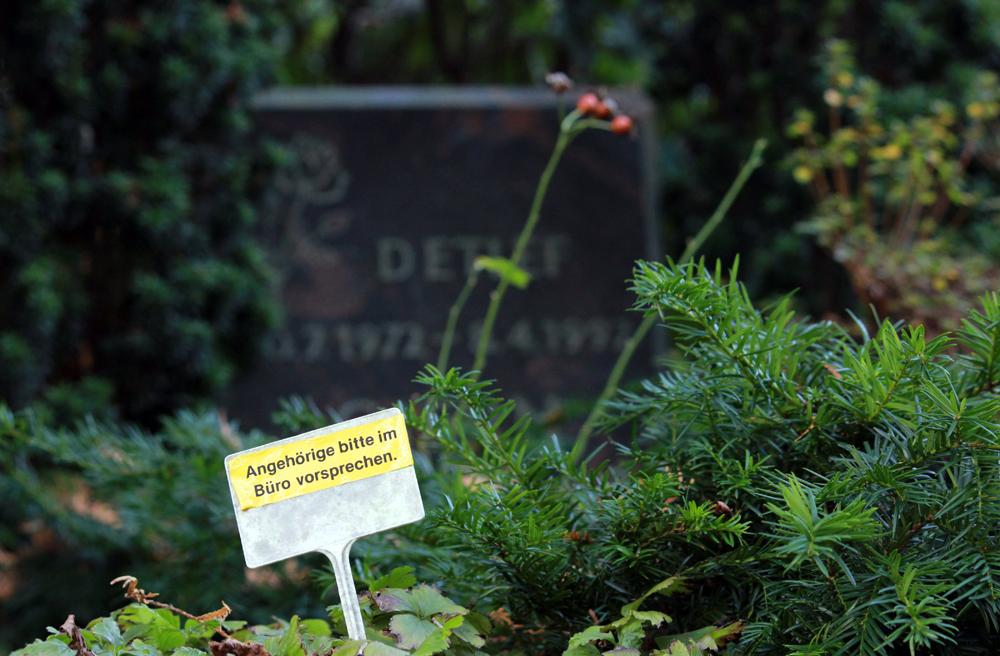 Viele Gräber auf dem Friedhof Bornkamp laufen ab
