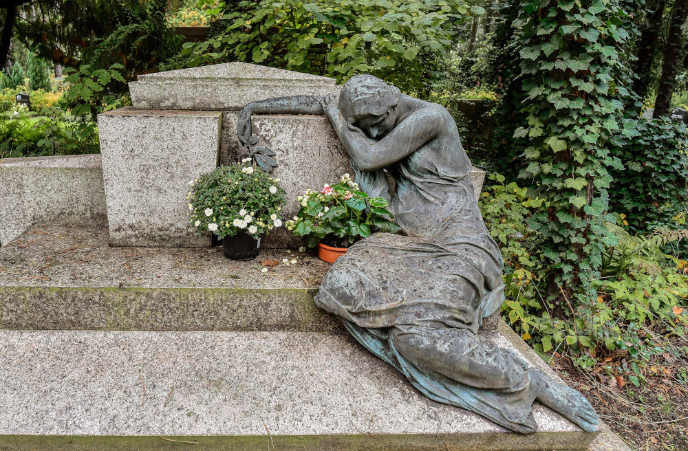 Grabstätte auf dem Südfriedhof in Leipzig. (Symbolbild)
