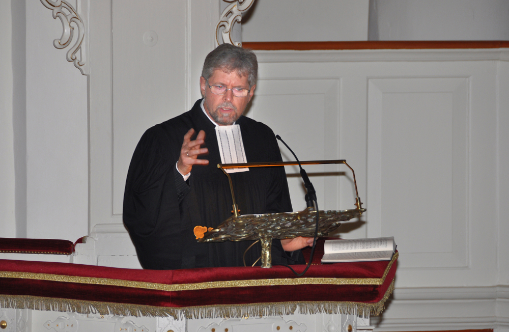 Martin Hembucher bei seinem Einführungsgottesdienst im November 2013
