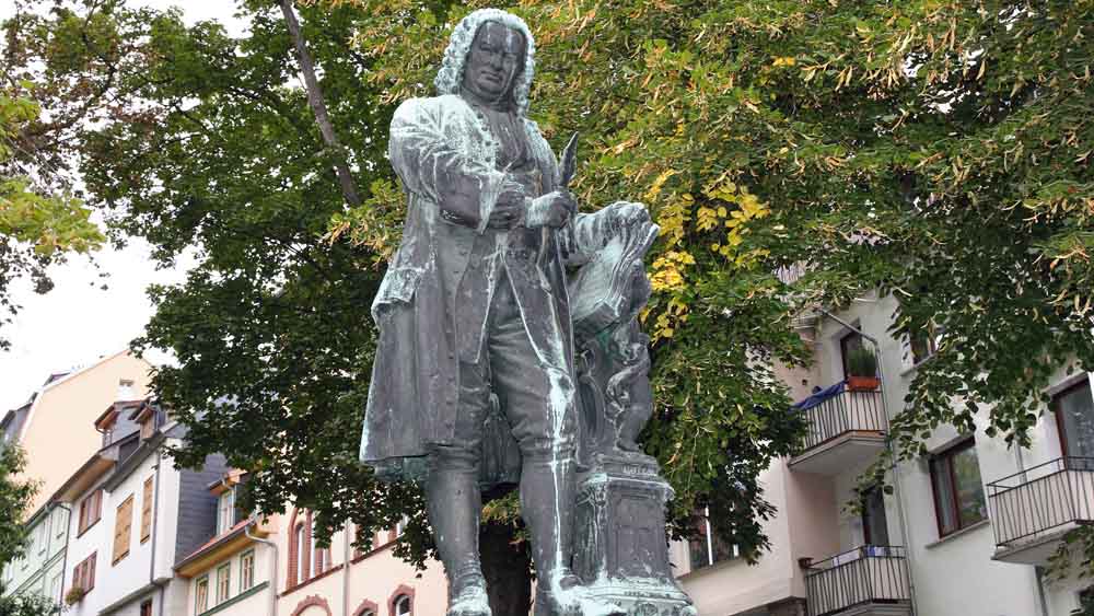 Bach-Denkmal in Eisenach (Thüringen)
