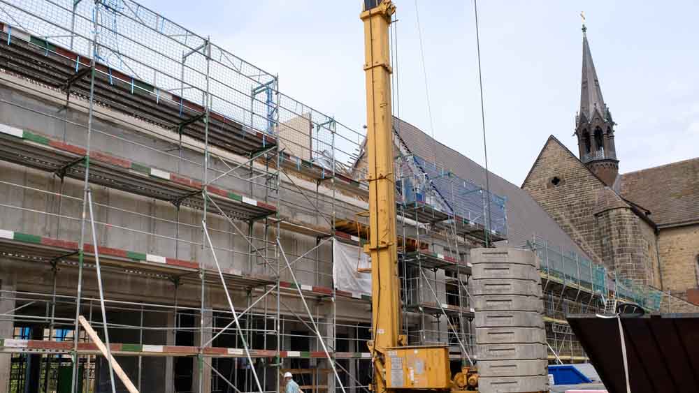 Die Bibliothek des Klosters wird neu gebaut