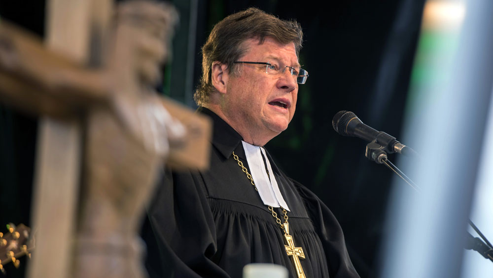 Hans-Jürgen Abromeit beim Gottesdienst zum „Marsch für das Leben"