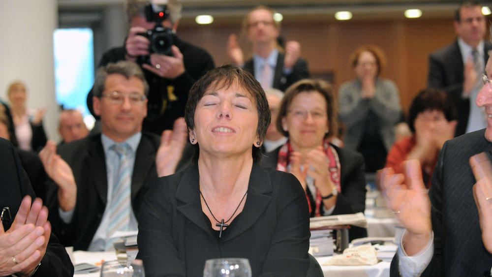 Der Moment der Wahl: Am 28. Oktober 2009 wird Margot Käßmann die neue Ratsvorsitzende der EKD