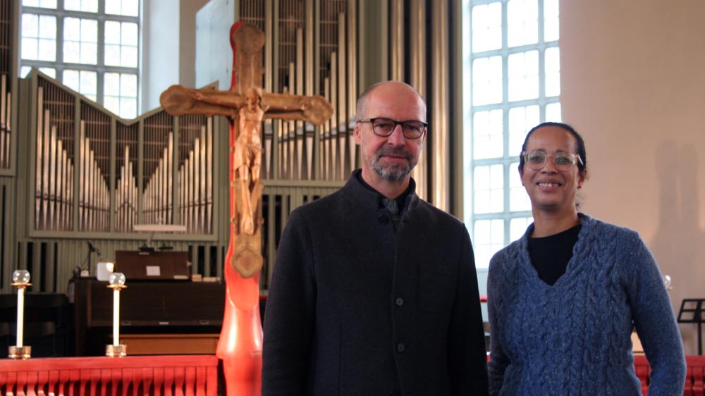 Torsten Morche und Sandra Goetz planen den Dialog zwischen Staat und Kirche