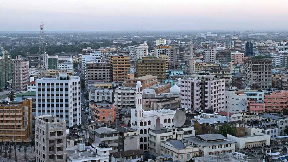 Die Innenstadt von Dar es Salaam 
