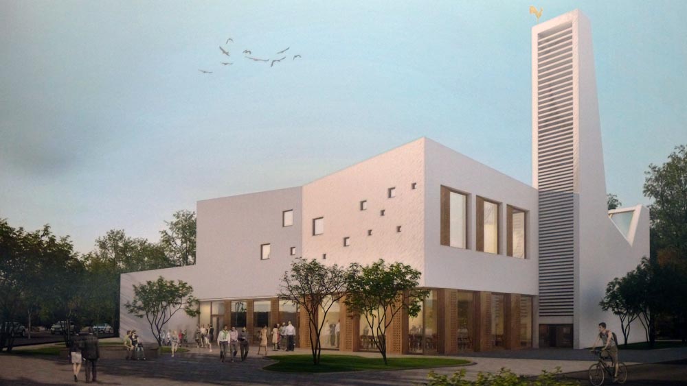 So soll das neue Kirchenzentrum aussehen