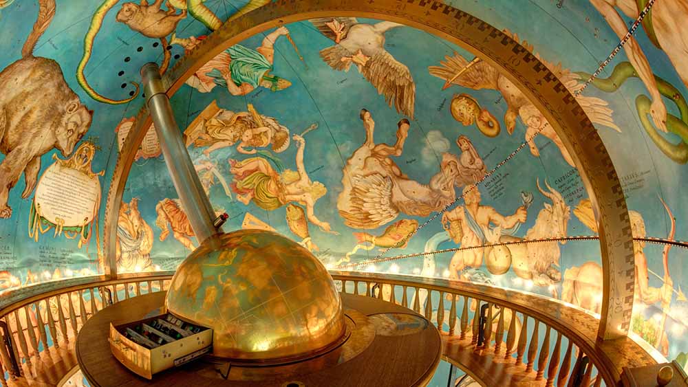 Der Gottorfer Globus von Innen