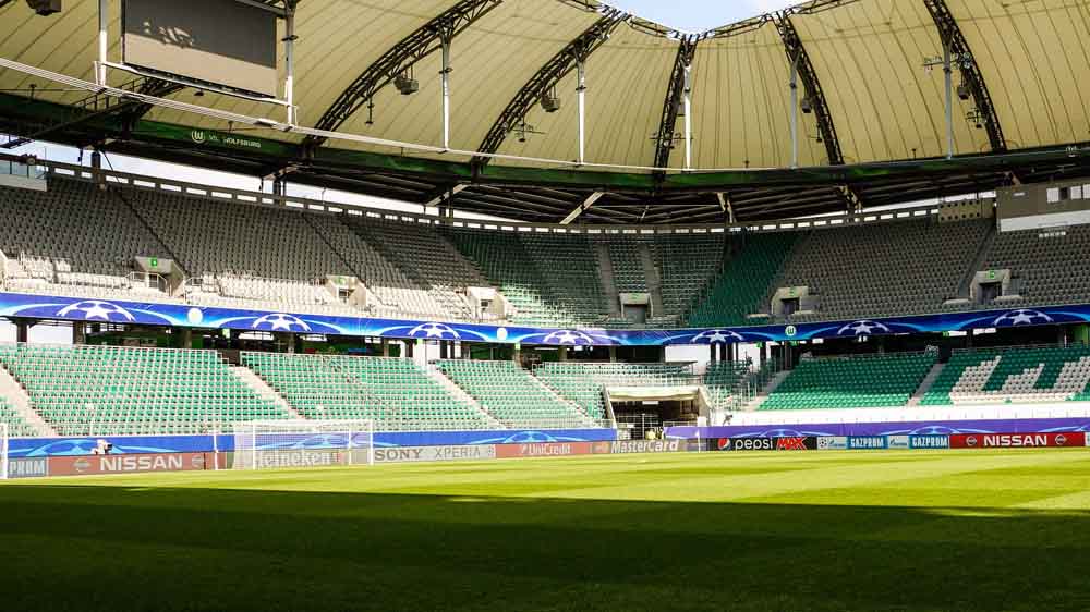 Blick ins Innere des Stadions