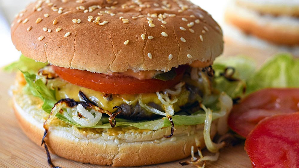 Ein leckerer Burger