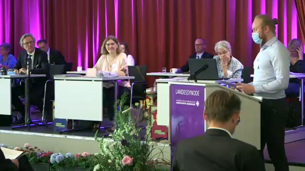 Abstandhalten und Masketragen sind die Gebote der Stunde bei der Synode