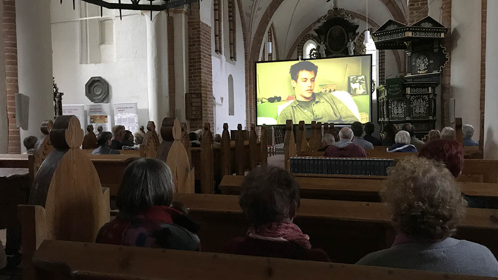 Rund 160 Filme werden in den Kirchen, wie hier in Klütz, gezeigt