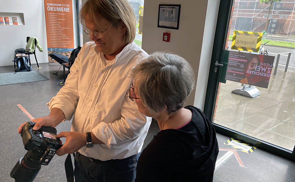 Gut getroffen? Carsten Hokema mit Elke Frey