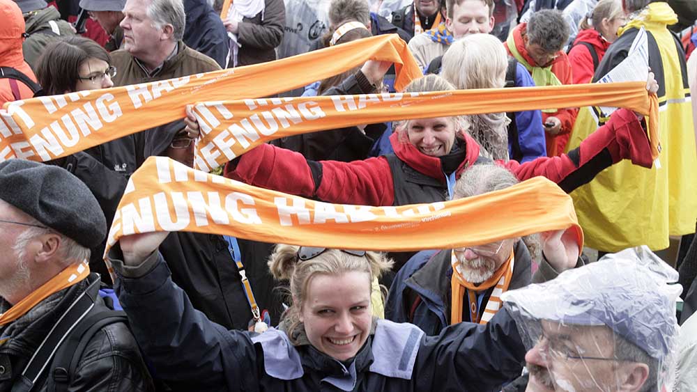 So war es 2010: Schlussgottesdienst des Ökumenischen Kirchentags auf der Münchner Theresienwiese